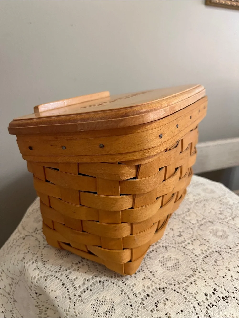 Longaberger Recipe Basket with lid